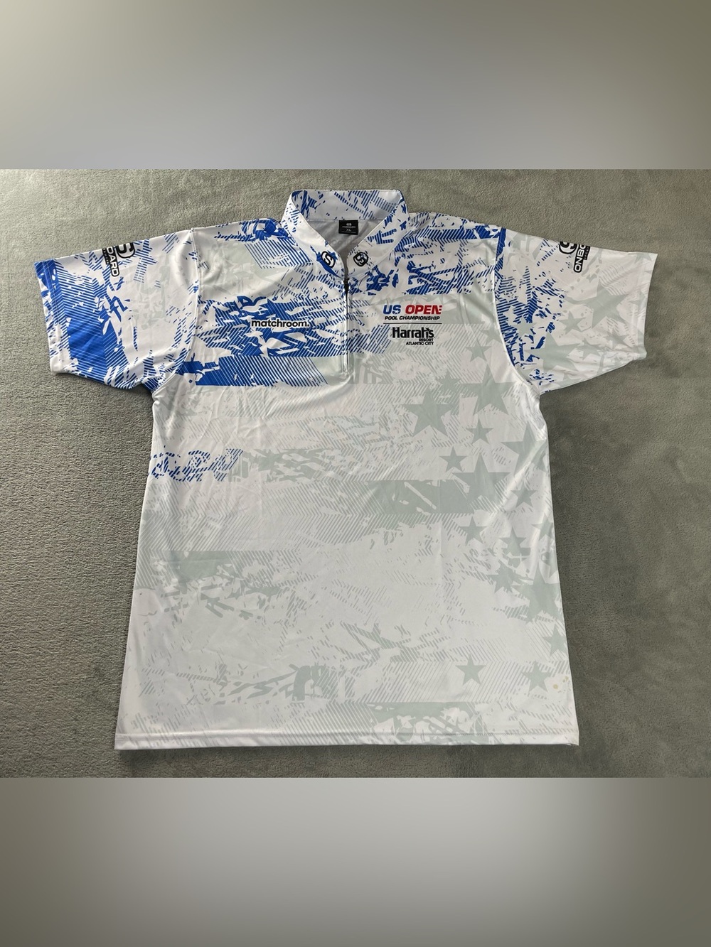 U.S. Open Pool Championship Shirt Harrahs Atlantic City Polo Shirt Mens XL *Mark
